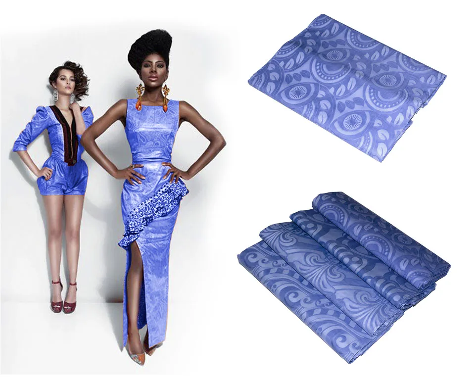 Shadda Guinea Brocade 2025 New Style Garment Fabric Jacquard Cotton Bazin  Online Store Shopping