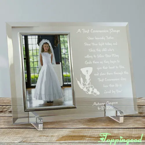 Папа и дочь фоторамка из стекла для подарка на День отца