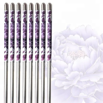 Палочки для еды из нержавеющей стали подарочный набор