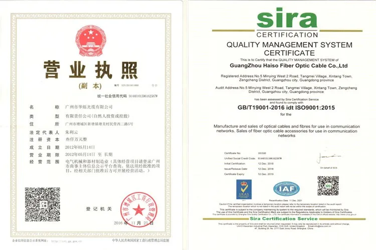 FTTH de Fabricante Direto Cable Óptico Interior de Núcleo Único Transparente / Invisível Fibra Óptica Fibra Óptica 17