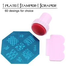 Pečiatka na zdobenie nechtov na výber rôzne druhy motívov (1 ks) z Aliexpress
