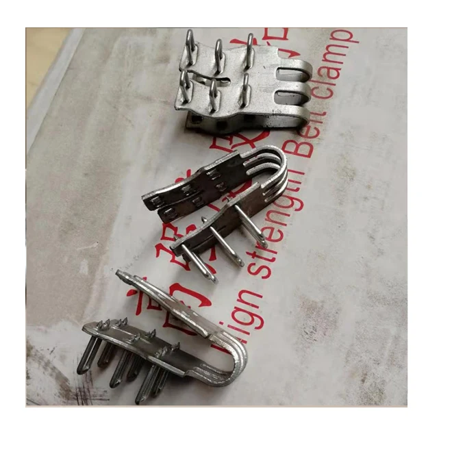 Belt connection clip conveyor belt fasteners