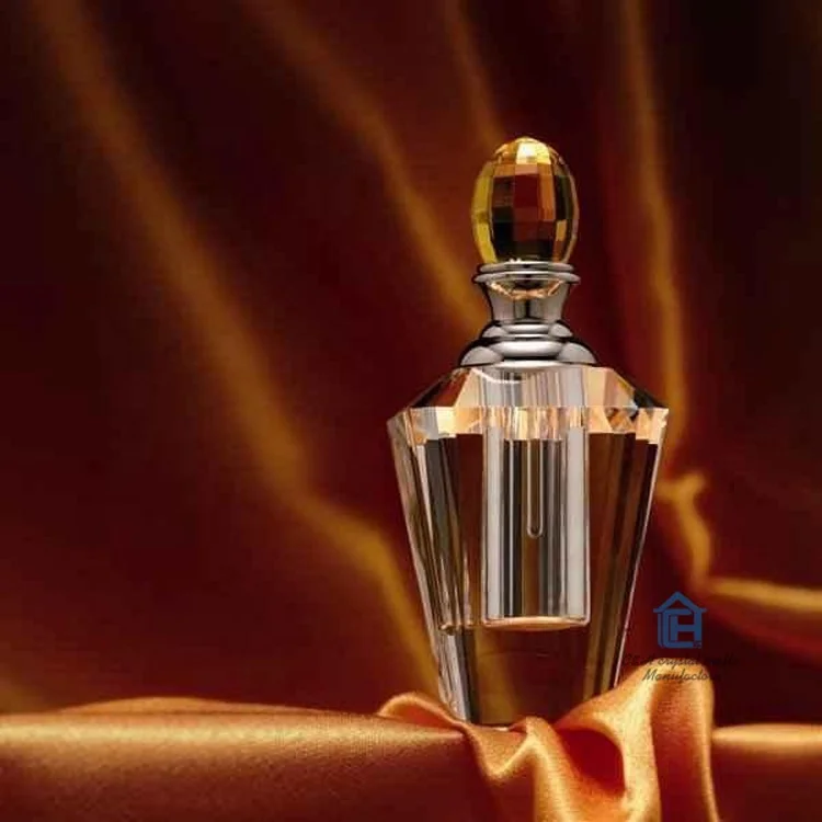 Custom Personalized Empty Crystal Decorative Crystal Perfume Fragrance  Oil Attar  Bottle for Women