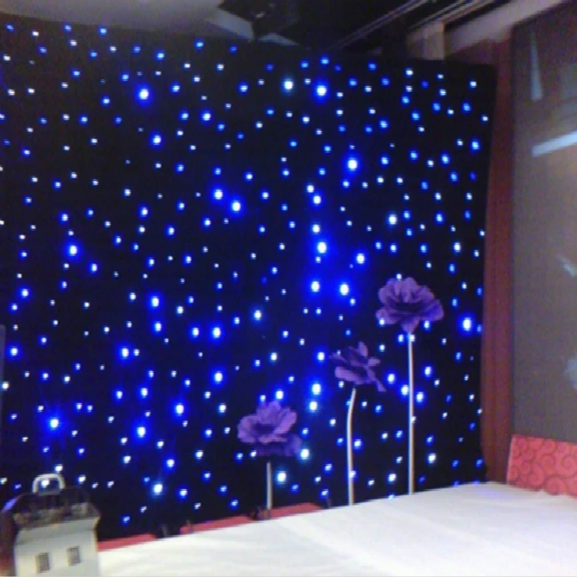 LED Wedding Backdrop LED Star Cloth for SALE White LED Starlight Curtain 
