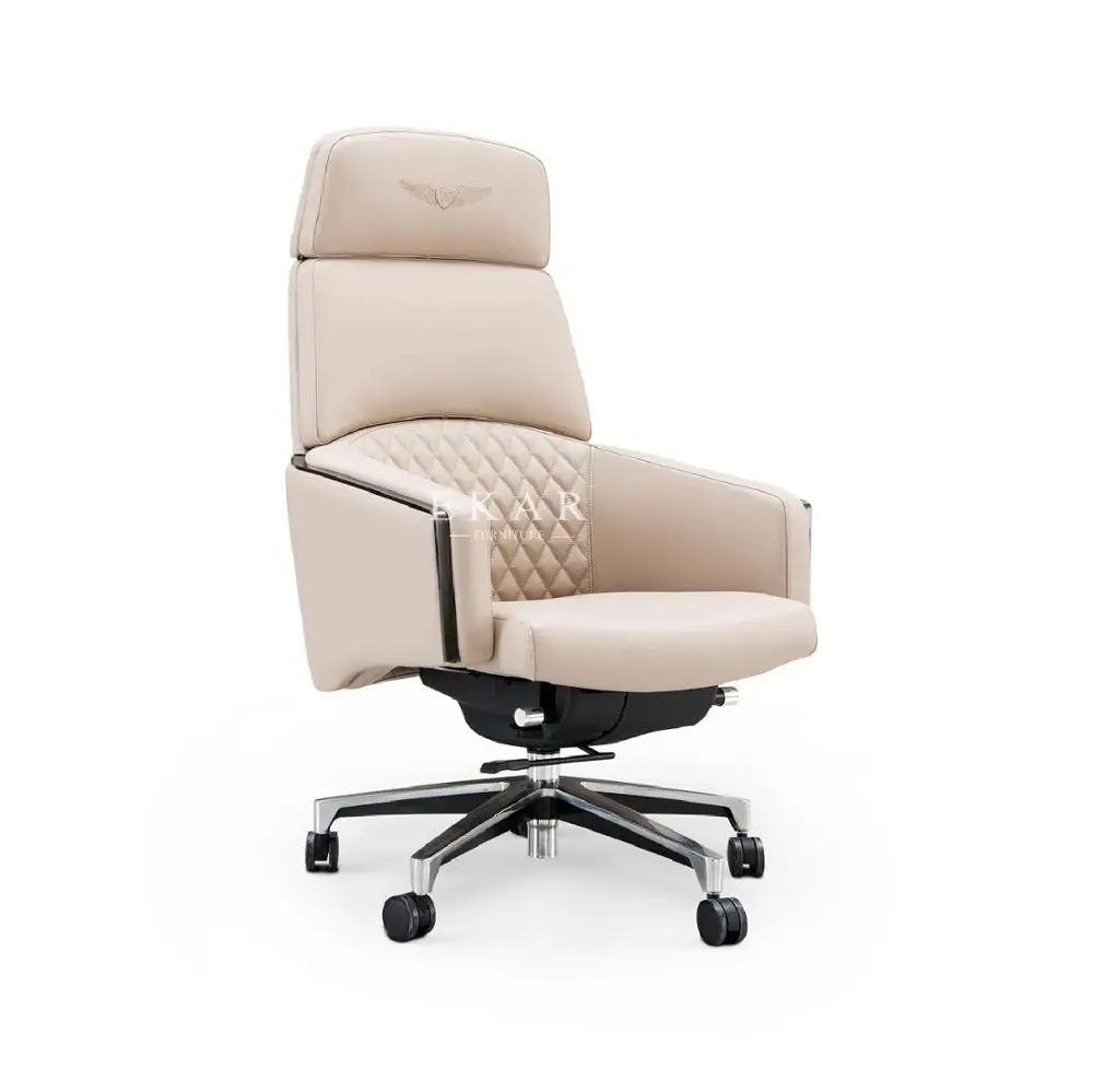 Luxury Modern Deluxe Design With Wheel Leather Home Office Chair