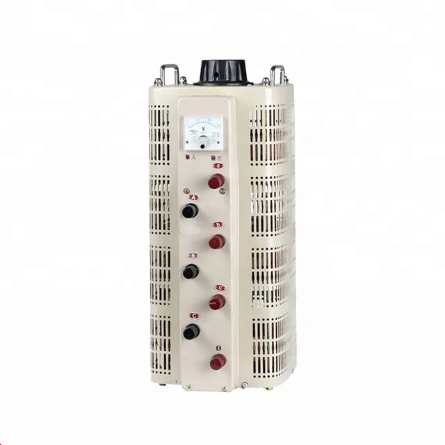 TSGC2 6KVA Three Phase Adjustable Variac Variable Transformer Operation Variable Stabilizer