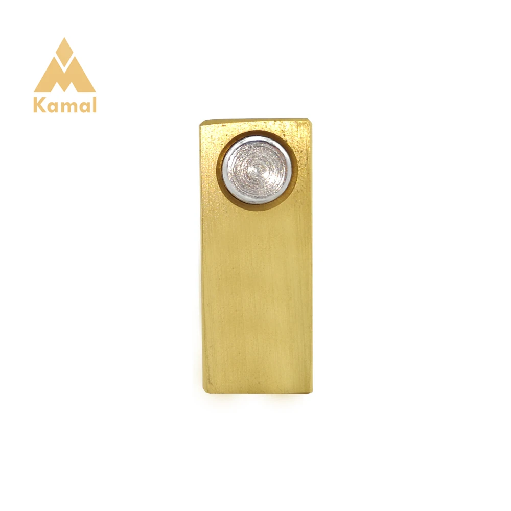 65MM Hardened Brass Rectangular Padlock Pad Locks Solid Heavy Duty Door Lock for Industry Warehouse Gates Storage Sheds Trailer