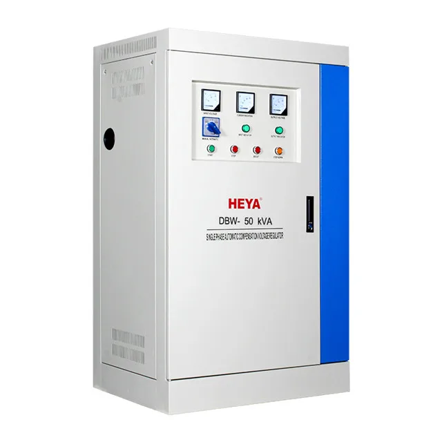 Automatic Compensated Power Voltage Stabilizer Single Phase DBW 50KVA--200KVA 220V 100%full 175-265VAC CE / ISO9001 HEYA/OEM