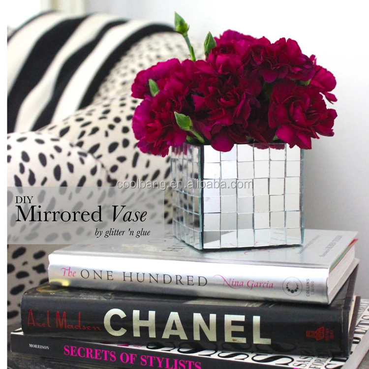 Оптовая продажа роскошная домашняя декоративная Геометрическая стеклянная Террариум зеркальная мозаичная ваза для дома