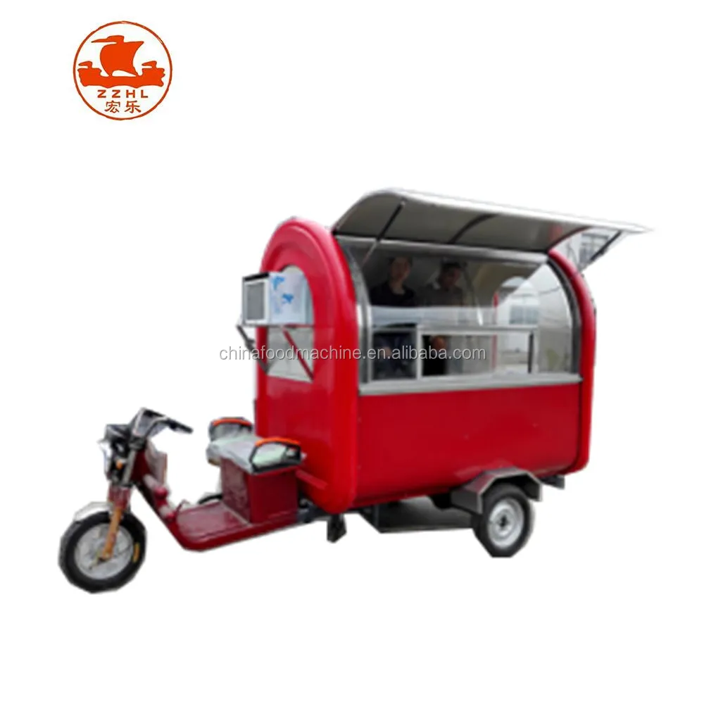 Professional Customized Design Outdoor Fiberglass Street Mobile Food cart