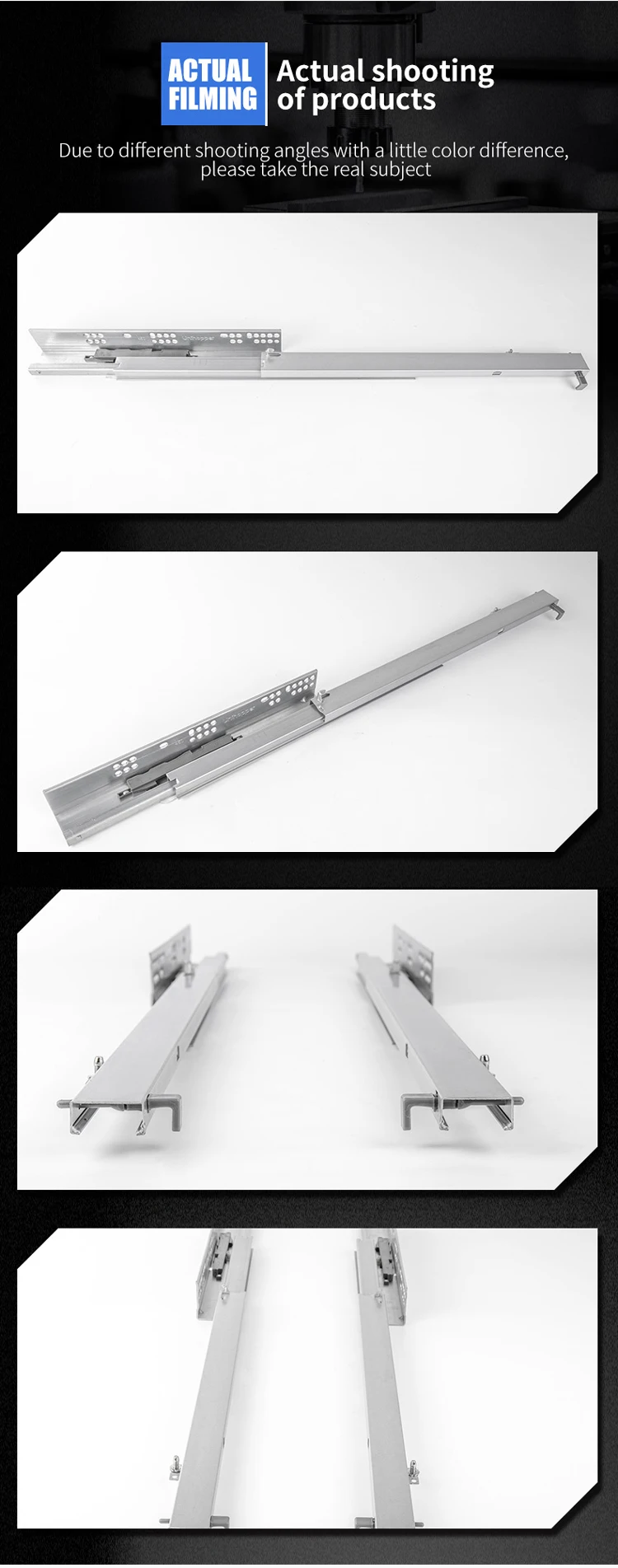 Synchronized Channel Drawer Unihopper Hidden Slide Full Extension Telescopic Channel Drawers Guides ...