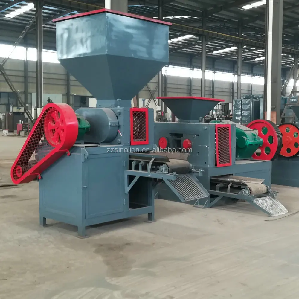 Factory Price Roller Type Small Ball Press Machine Make Coal Charcoal coke Carbon Lack Iron to Ball Briquettes