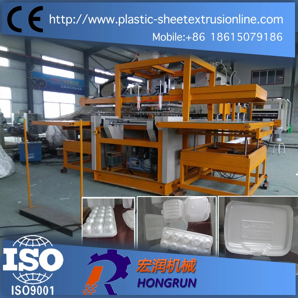 PS Foam Food Container Making Machine Vacuum Forming Machine Disposable Plate Making Machine