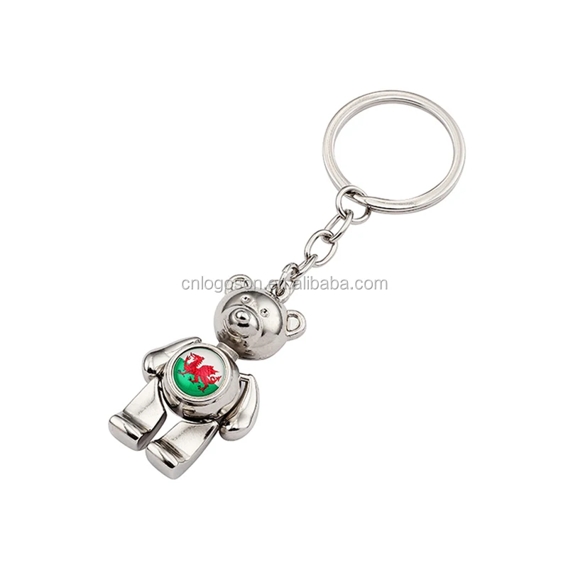 Welcome to Las Vegas Teddy Bear Keychain