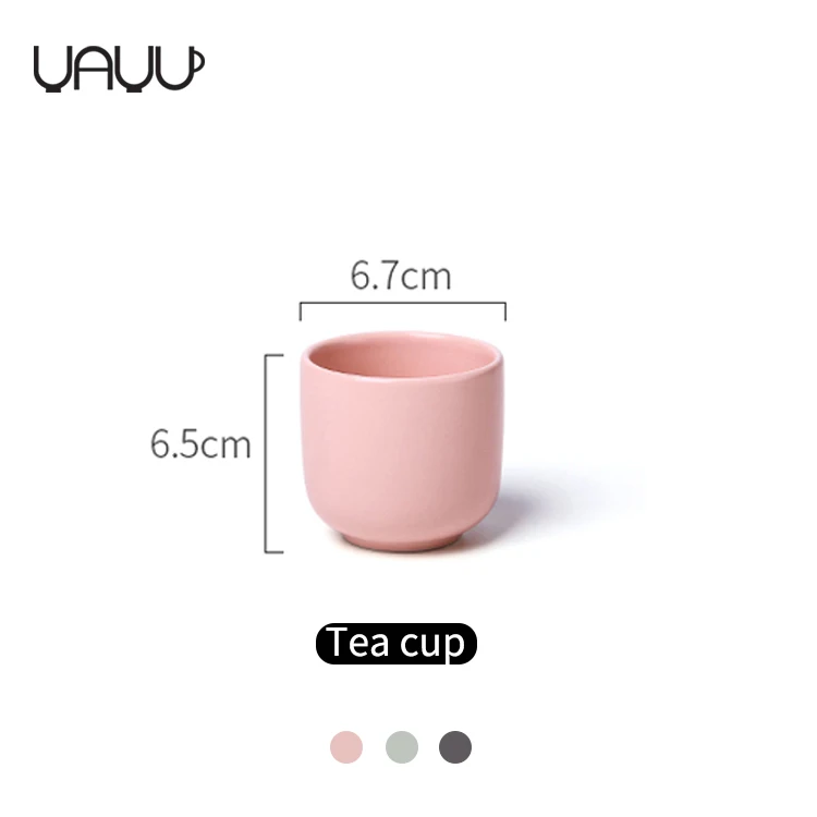 FENN home goods 150ml ceramic small tea cups / tea cup without handle reusable cup of coffee custom wholesale