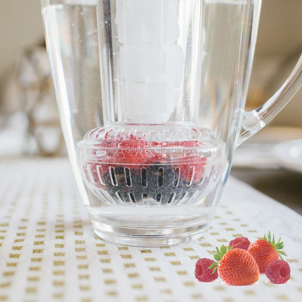 2.5L Iced Fruit Infusion Pitcher with Ice Core Tube - China Fruit Infuser  Water Pitcher and Fruit Infuser Water Bottle price