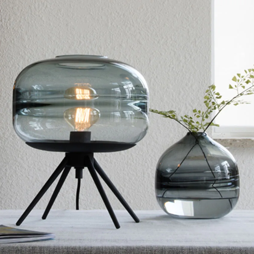 glass tripod table lamp