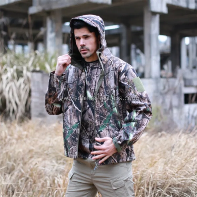 ESDY Hunting Men Camo Jacket Combat Outdoor Waterproof Tactical Softshell Jacket