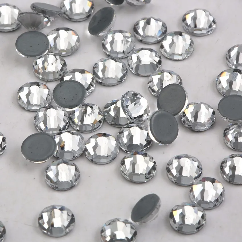 Beadsland 7200pcs Flatback Rhinestones,Clear Rhinestones Nail Gems