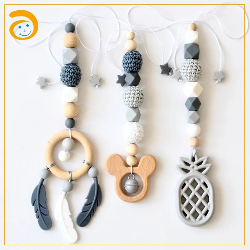 Деревянная игрушка для тренажерного зала деревянный Прорезыватель детской