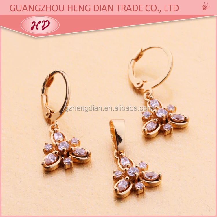 Wholesale Cheap Jewellery Latest Best Selling 18k Gold Plated Dubai  Earring,Pendant,Necklace Jewelry Sets