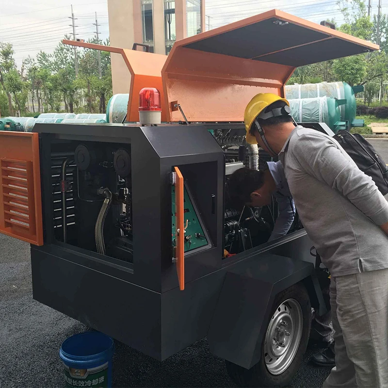 Towable Diesel Driven 8m3 min 3000 Liter Air Compressor