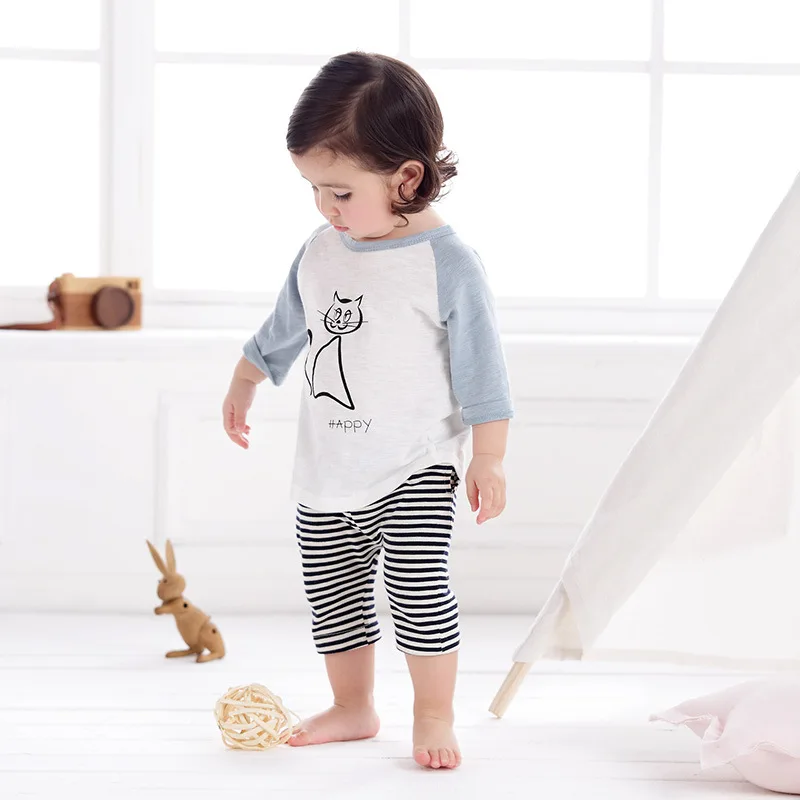 Детская одежда, детская куртка из чистого хлопка, летняя одежда для мальчиков и девочек, футболка для новорожденных