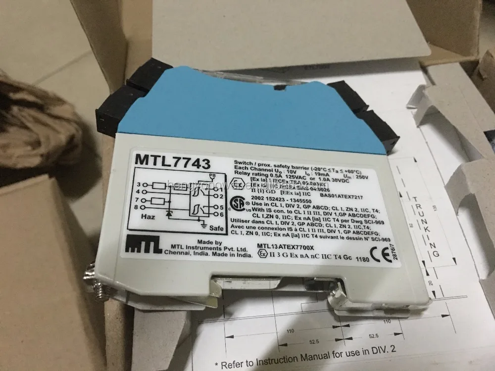 Mtl Kendinden Güvenli Zener Engelleri Mtl7743 Buy Mtl Güvenlik