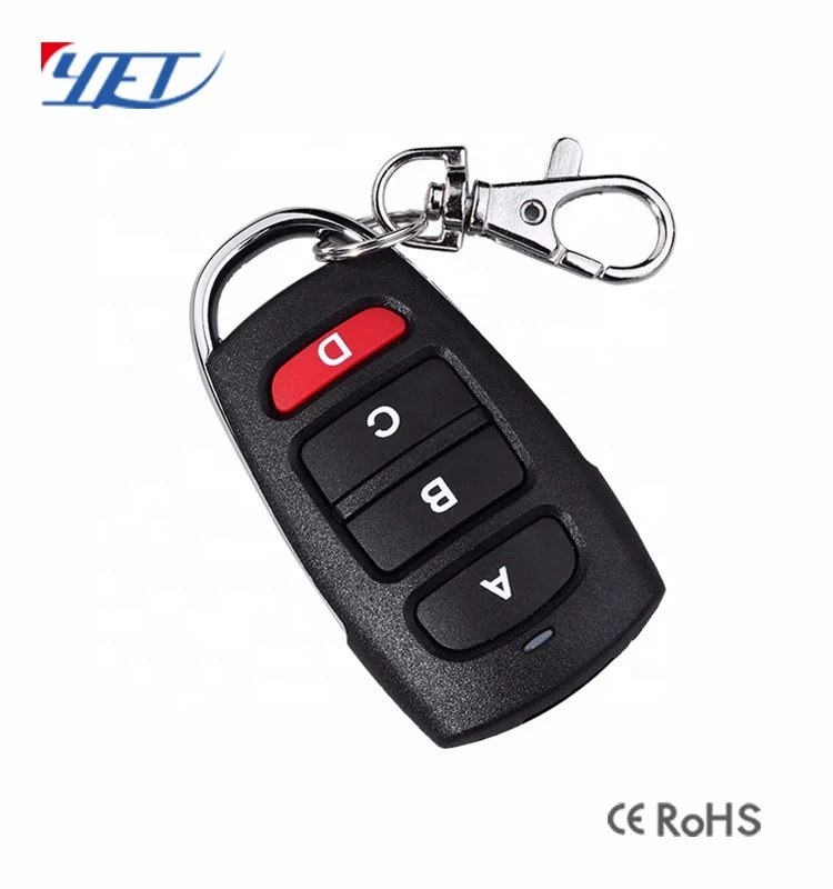 High quality wireless rf hcs301 315mhz 433mhz remote control for garage door and roll up door