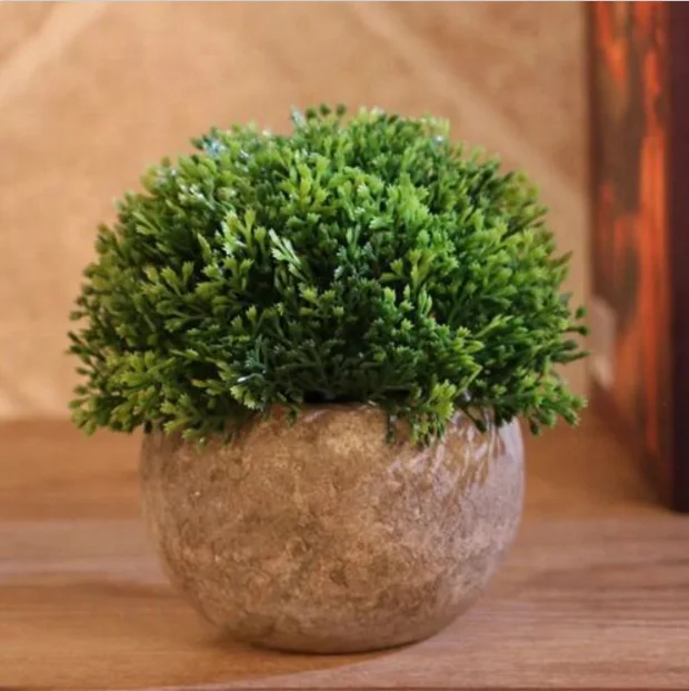 
 Мини Искусственные растения в горшке, искусственный цветок, шариковое растение для украшения  