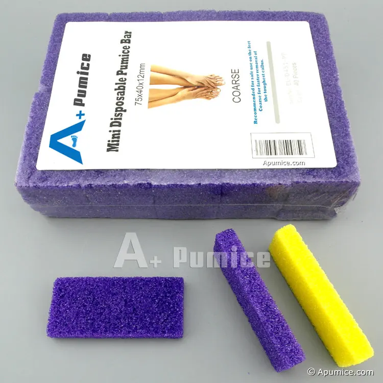 40Pcs Disposable Mini Pumice Stone Bar Pedicure Heels Foot