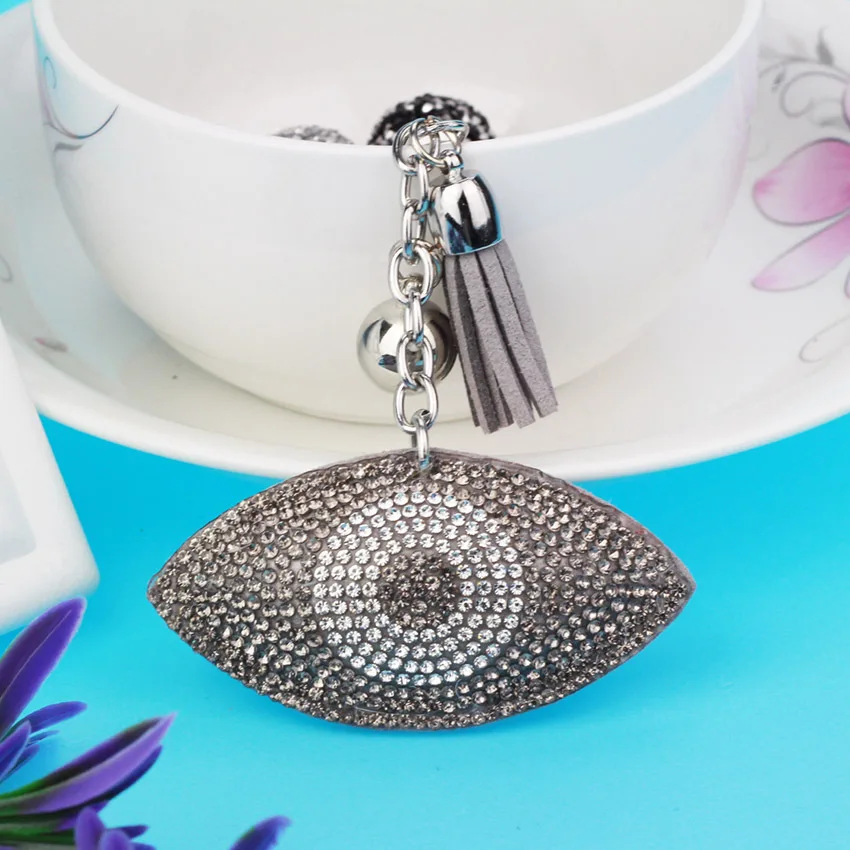
 Металлический брелок с кристаллами и сглаза, унисекс, автомобильный брелок, Женские Подвески, подвеска для сумки, брелки, ювелирные изделия  &nbsp;