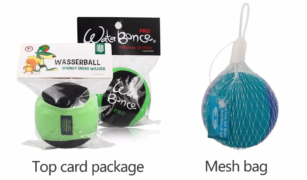 Soft Skim Skip Water Bouncer Ball Splash Skipping Grip Zorb Ball