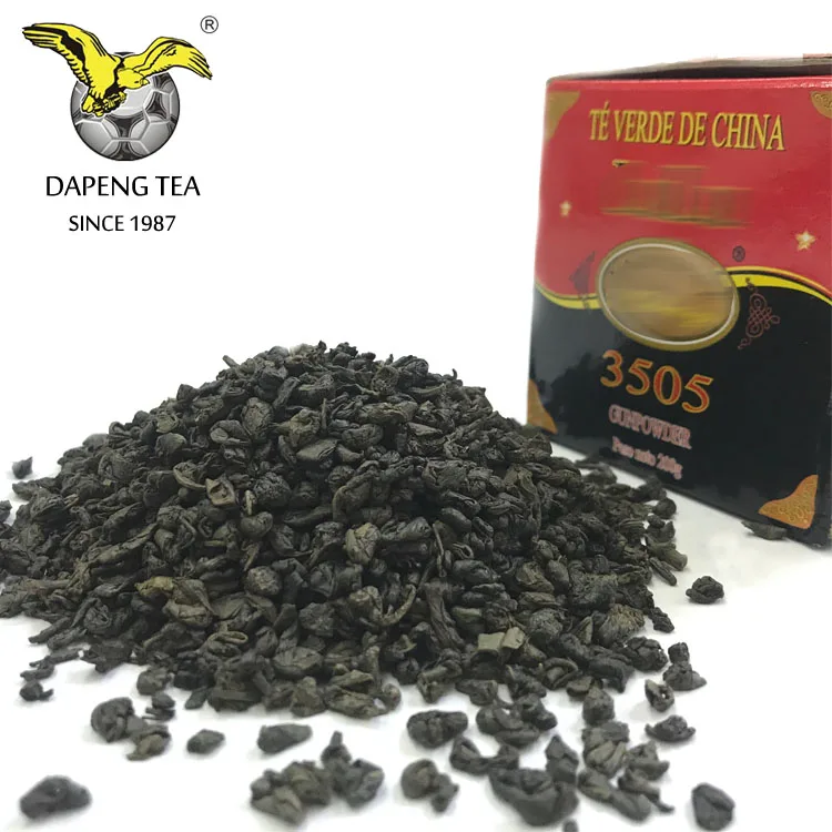 Китайский зеленый чай Gunpower tea 3505, брендовые марки для Марокко