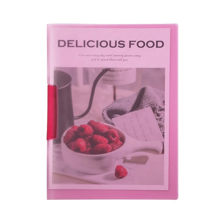 Прозрачная пластиковая папка для файлов A4 с зажимом