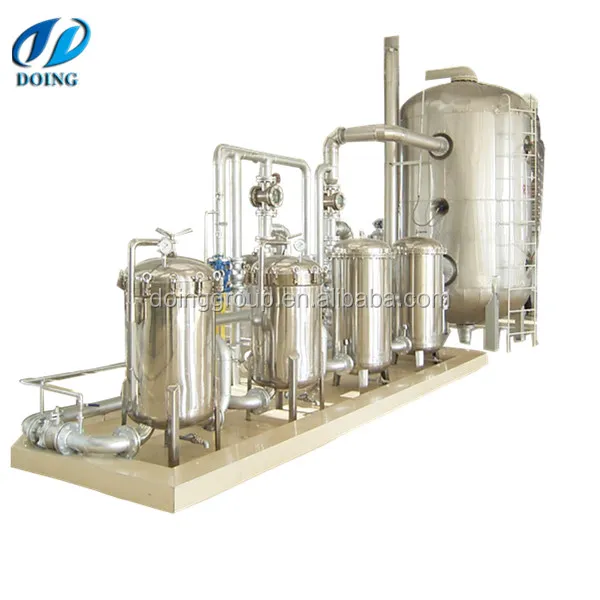 Rice Bran Sunflower Oil Refining Machine Working Process Flow Chart Machine for Refined Palm Oil Edible Soybean Canola Oil