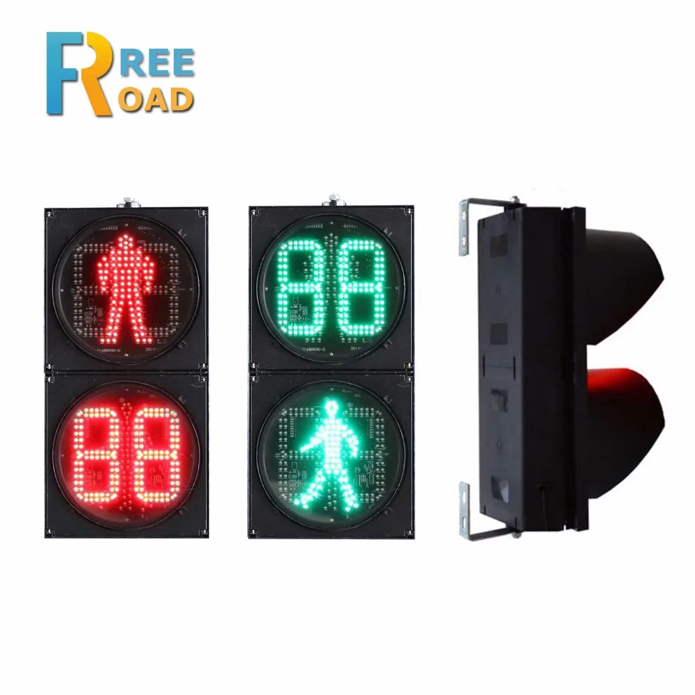 LED Solar Traffic signal Light 44g Controller Road Light System