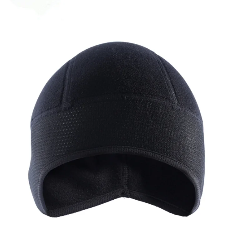 black fleece skull cap