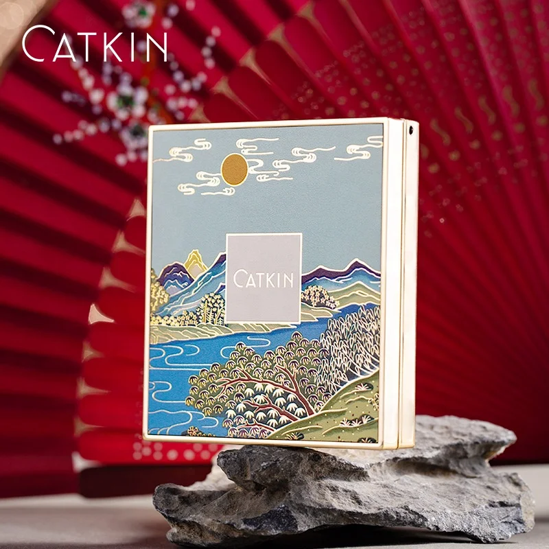 Оптовая продажа, палитра теней для хайлайтера CATKIN 12 г, рассыпчатая пудра для макияжа