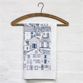 Meita Home custom sublimation linen cotton kitchen towel with printed standard size 50 by 70 cm kitchen tea towels dish cloth