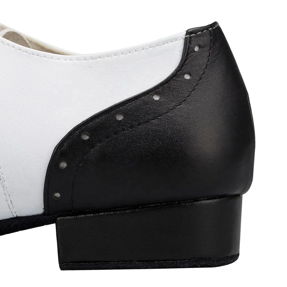 
Черный плюс Белая обувь из натуральной кожи на высоком каблуке 2,5 см мужские туфли для латинских танцев 