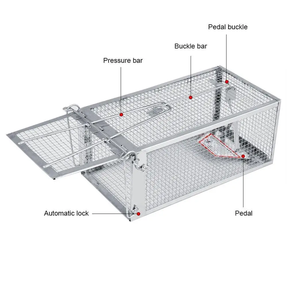 Small High Sensitivity Automatic Laboratory Rat Trap Cage Mouse Breeding Metal Animal Cage