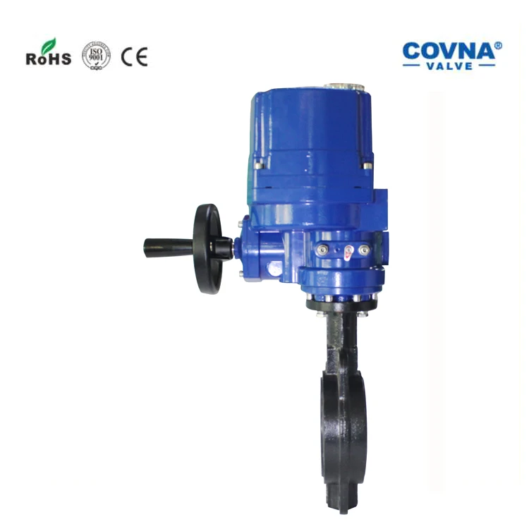 COVNA Explosion Proof Electric Actuator Cast Iron Motorized Butterfly Valve