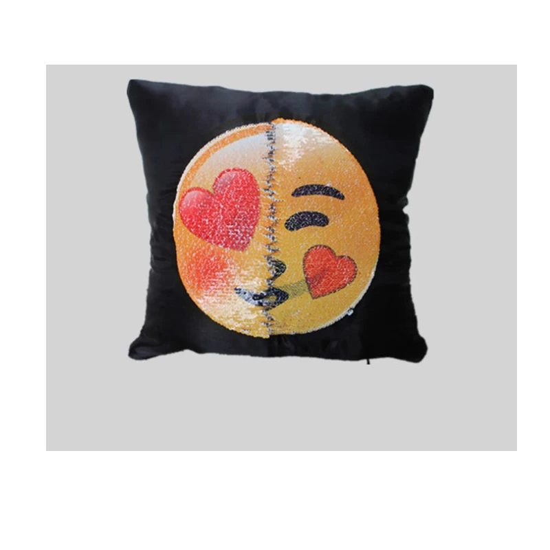 Double Face Emotion Two Face Emotion Cushion Cover