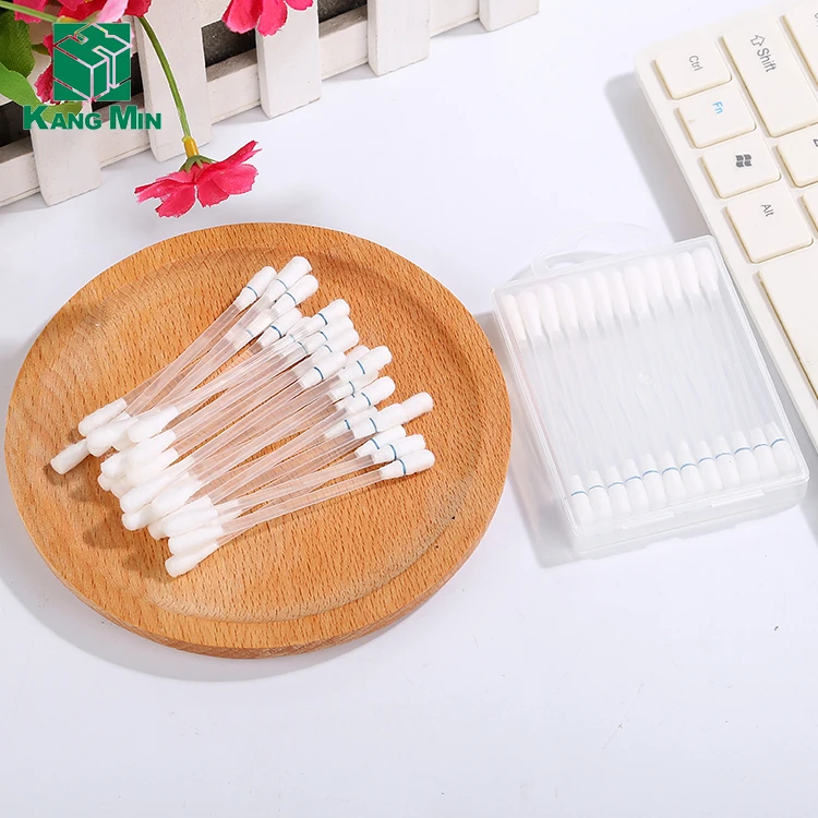 Oem Cosmetic Liquid Filled Cotton Swabs For Eye Makeup Remover Buy