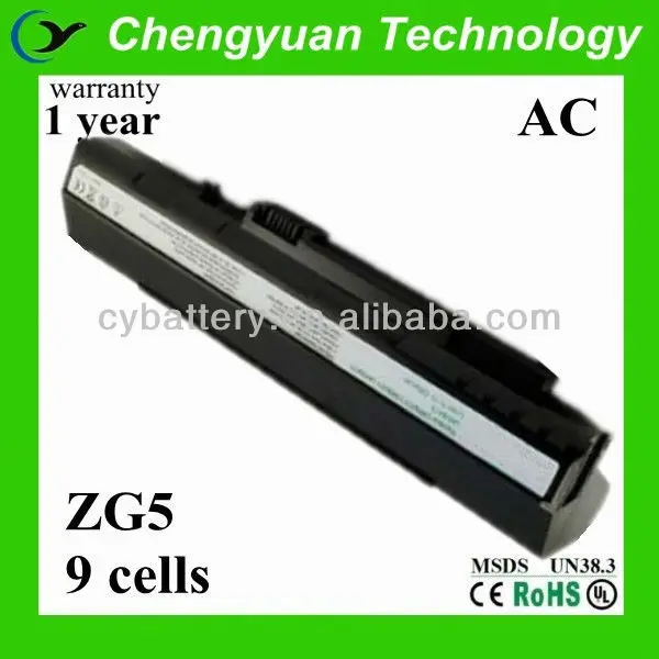 9 Cells Free Shipping Battery Notebook Replacement For Acer Aspire One Zg5 A110 - Buy Batería Del Para Acer Zg 5 Product on Alibaba.com