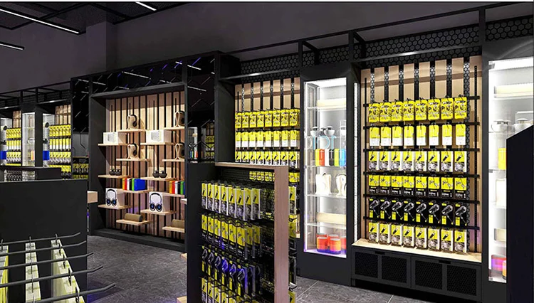 Customized Design Name of Electronic Shops Furniture Store Decoration for Mobile Phone Accessories