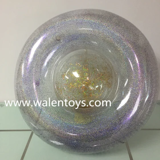 beach ball with glitter inside