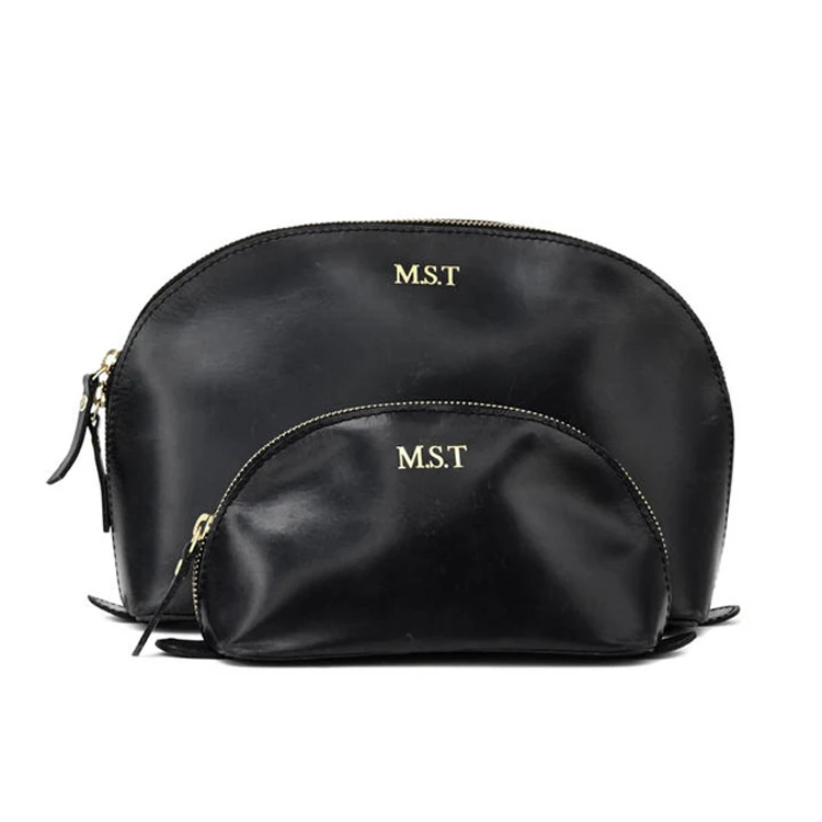 leather cosmetic pouch