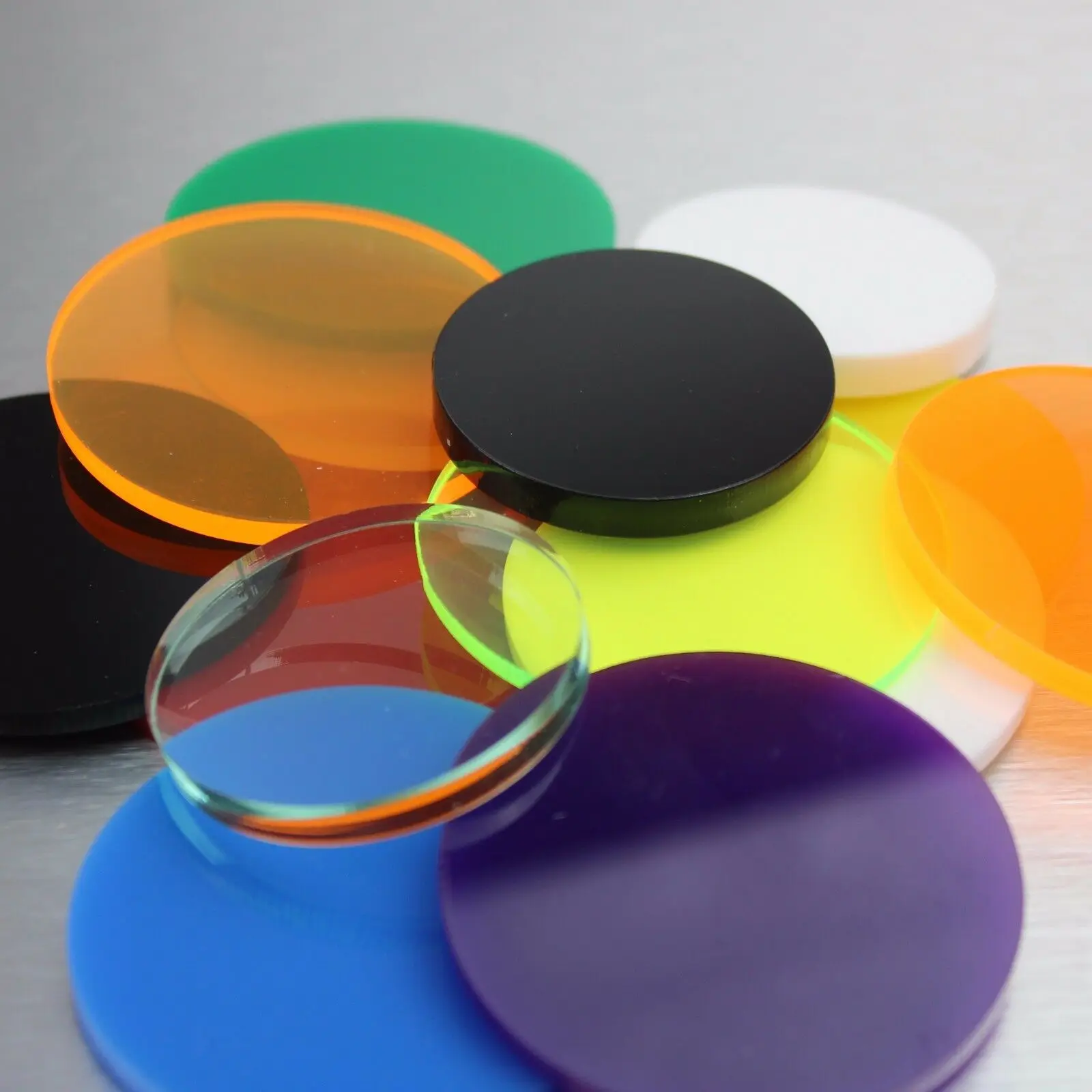 pastel acrylic discs 20mm 30mm 40mm